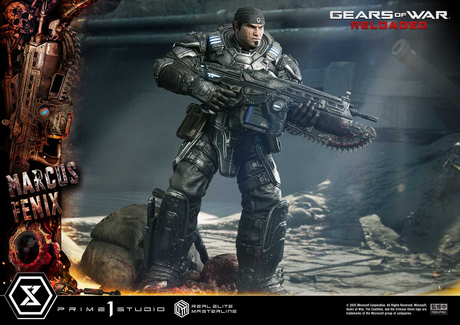 Real Elite Masterline Gears of War: Reloaded Marcus Fenix Ultimate Version