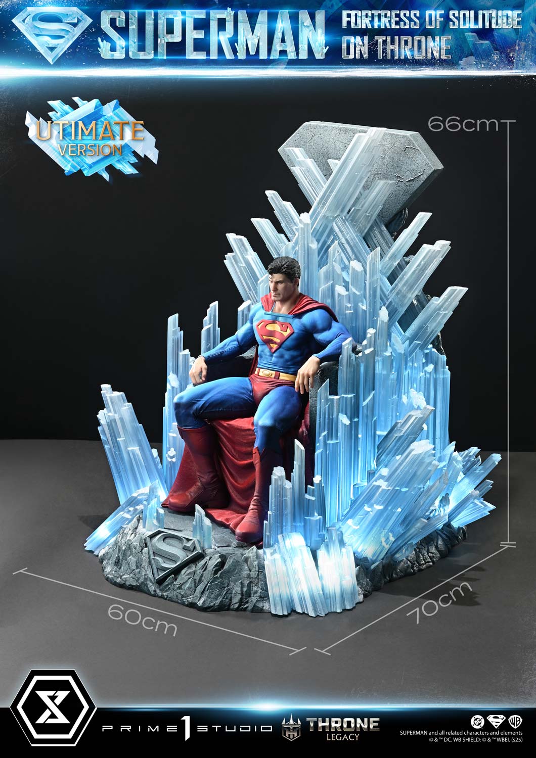 Throne Legacy Superman (Comics) Superman Fortress of Solitude on Throne (Design by Gabriele Dell'Otto) Ultimate Bonus Version