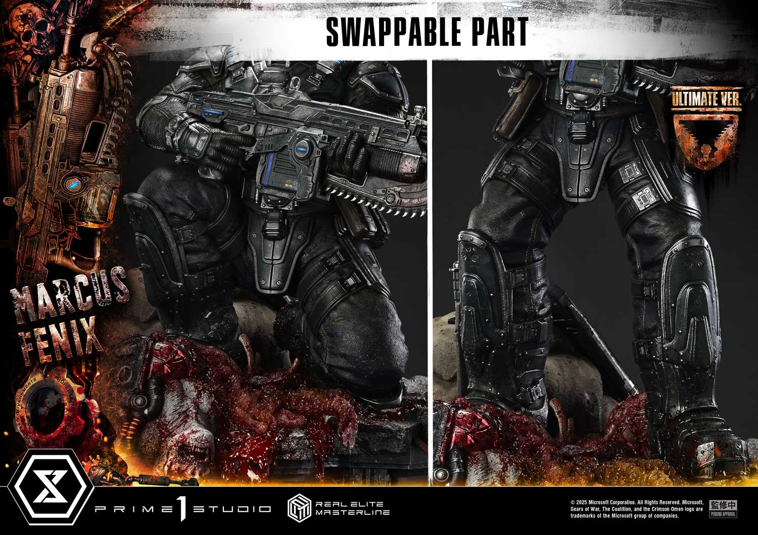 Real Elite Masterline Gears of War: Reloaded Marcus Fenix Ultimate Version