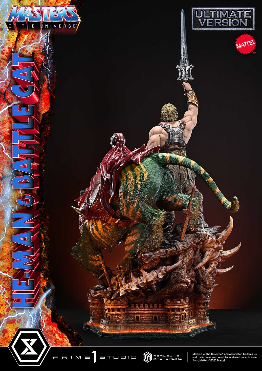 Real Elite Masterline Masters of the Universe He-Man & Battle Cat Ultimate Bonus Version