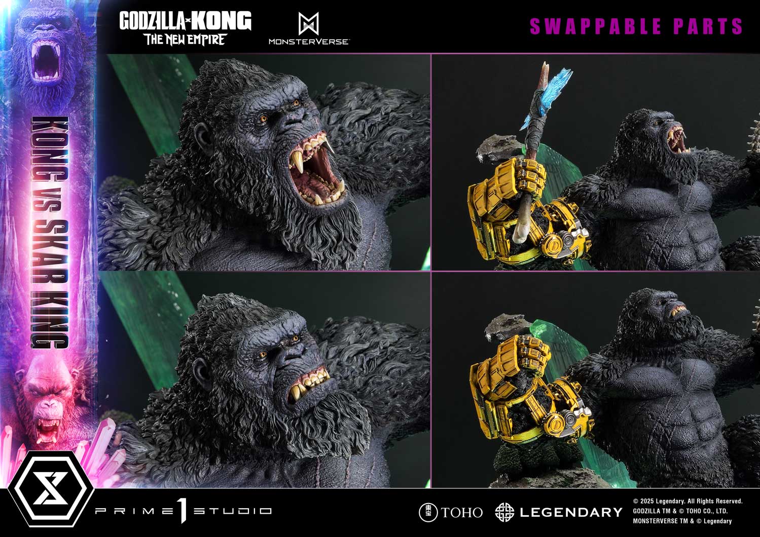Ultimate Diorama Masterline Godzilla x Kong: The New Empire (Film) Kong vs Skar King