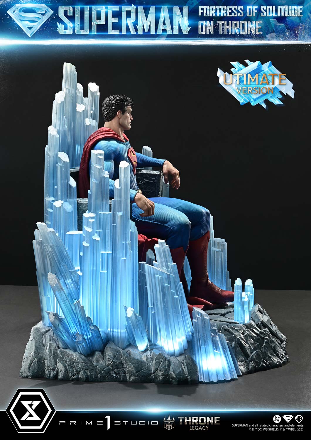 Throne Legacy Superman (Comics) Superman Fortress of Solitude on Throne (Design by Gabriele Dell'Otto) Ultimate Bonus Version