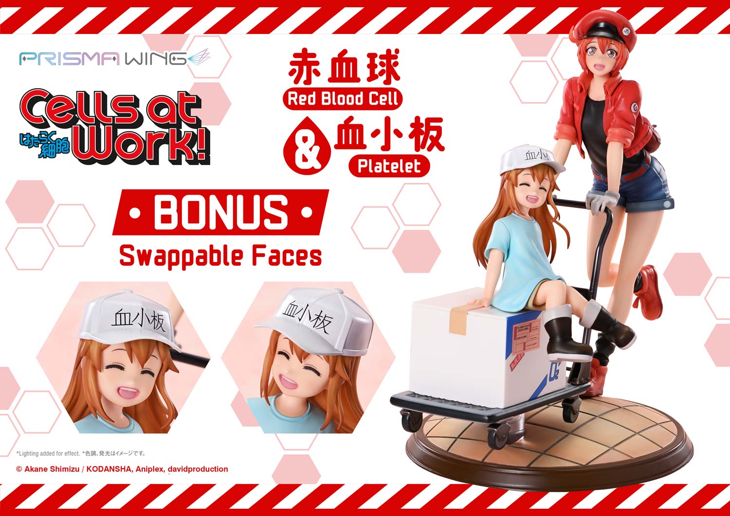 PRISMA WING Cells at Work Red Blood Cell & Platelet Non Scale Pre-Painted Figure
