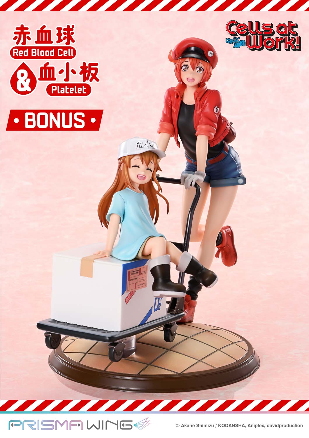 PRISMA WING Cells at Work Red Blood Cell & Platelet Non Scale Pre-Painted Figure