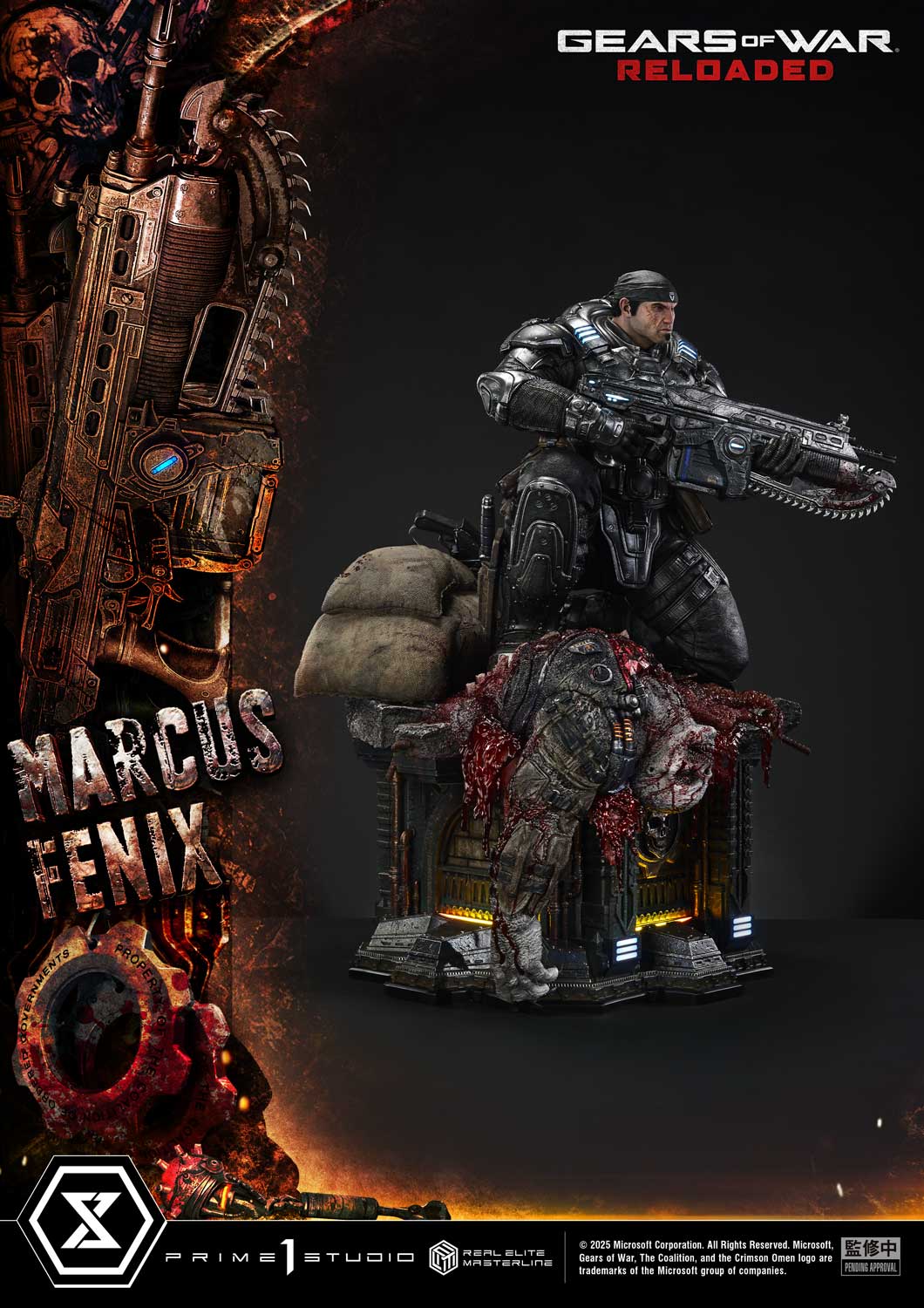 Real Elite Masterline Gears of War: Reloaded Marcus Fenix Ultimate Bonus Version