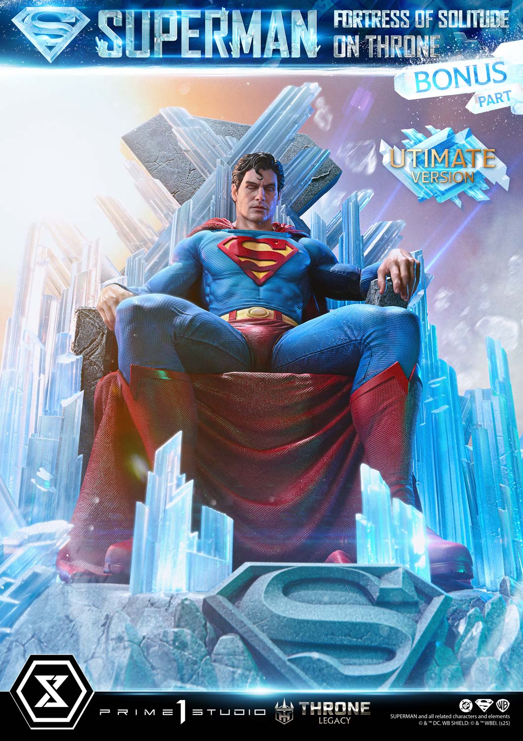 Throne Legacy Superman (Comics) Superman Fortress of Solitude on Throne (Design by Gabriele Dell'Otto) Ultimate Version