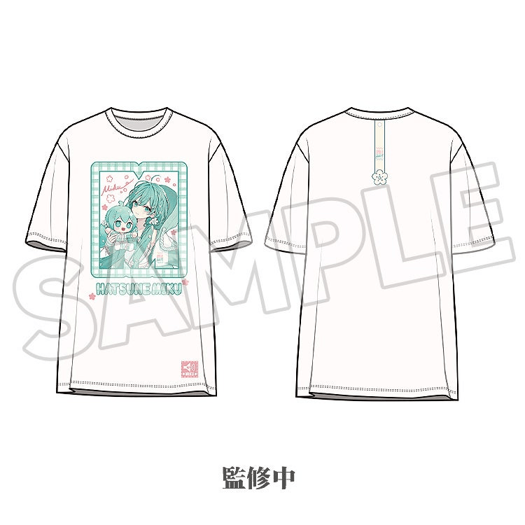 Hatsune Miku Miku Hug Series T-Shirt: Flower Ver. | 4580828665897