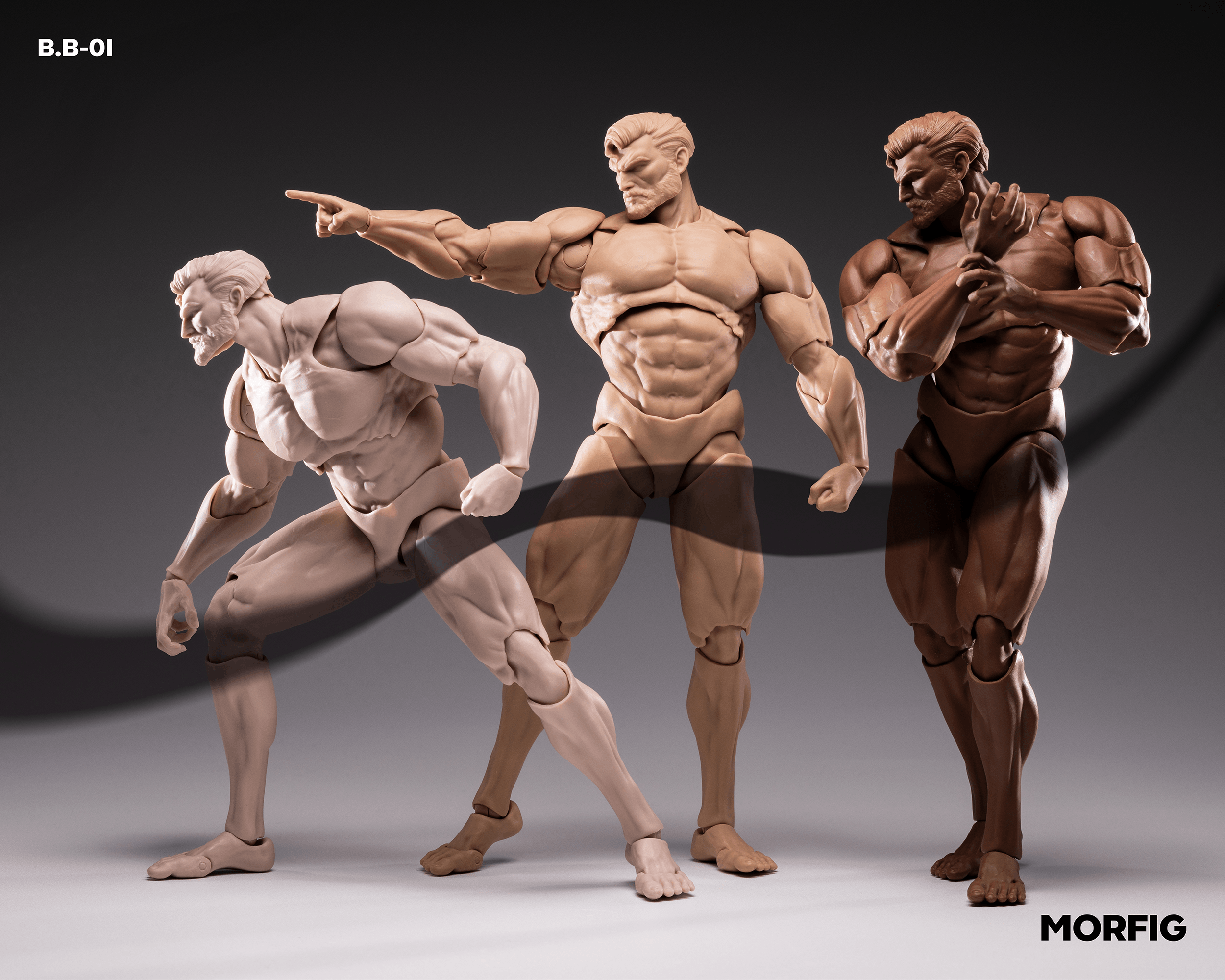 INART- Blank Male Body 1/12 Action Figure (Black) | 6972662531922