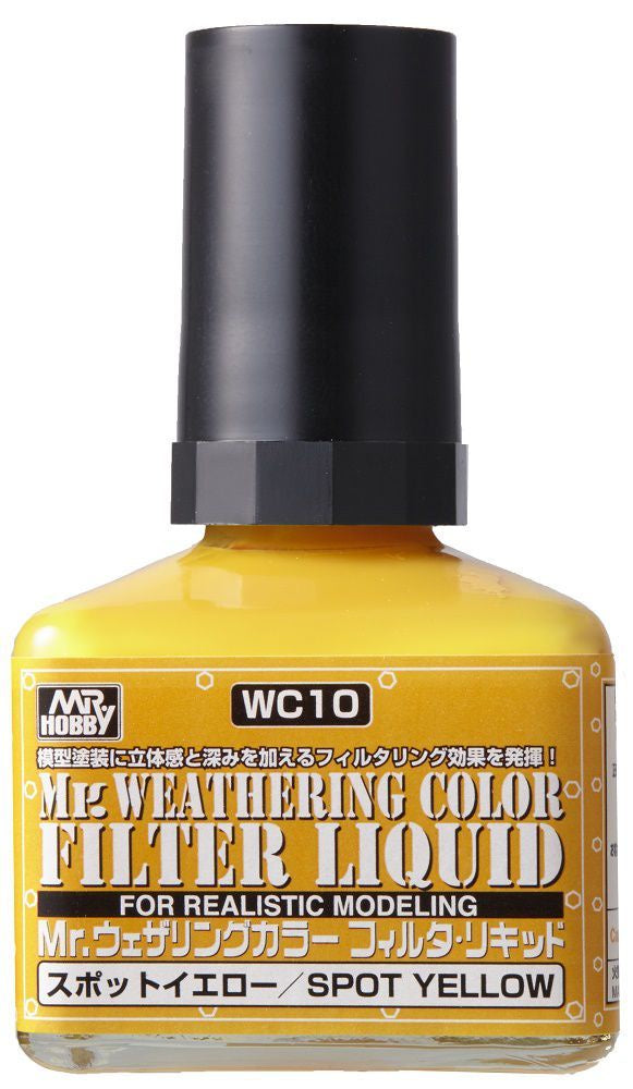 Mr Hobby Mr. Weathering Color - Filter Liquid Yellow | 4973028631098