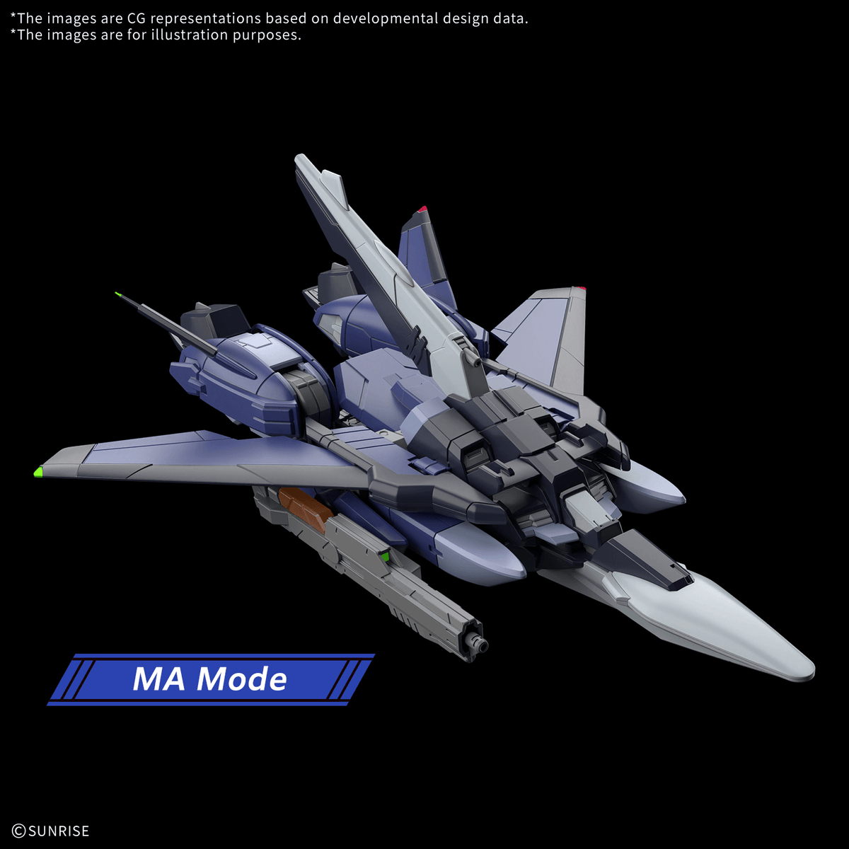 Murasame Kai Early Production Type transformed into MA mode, Gundam SEED FREEDOM ZERO, Bandai HG 1/144 model kit