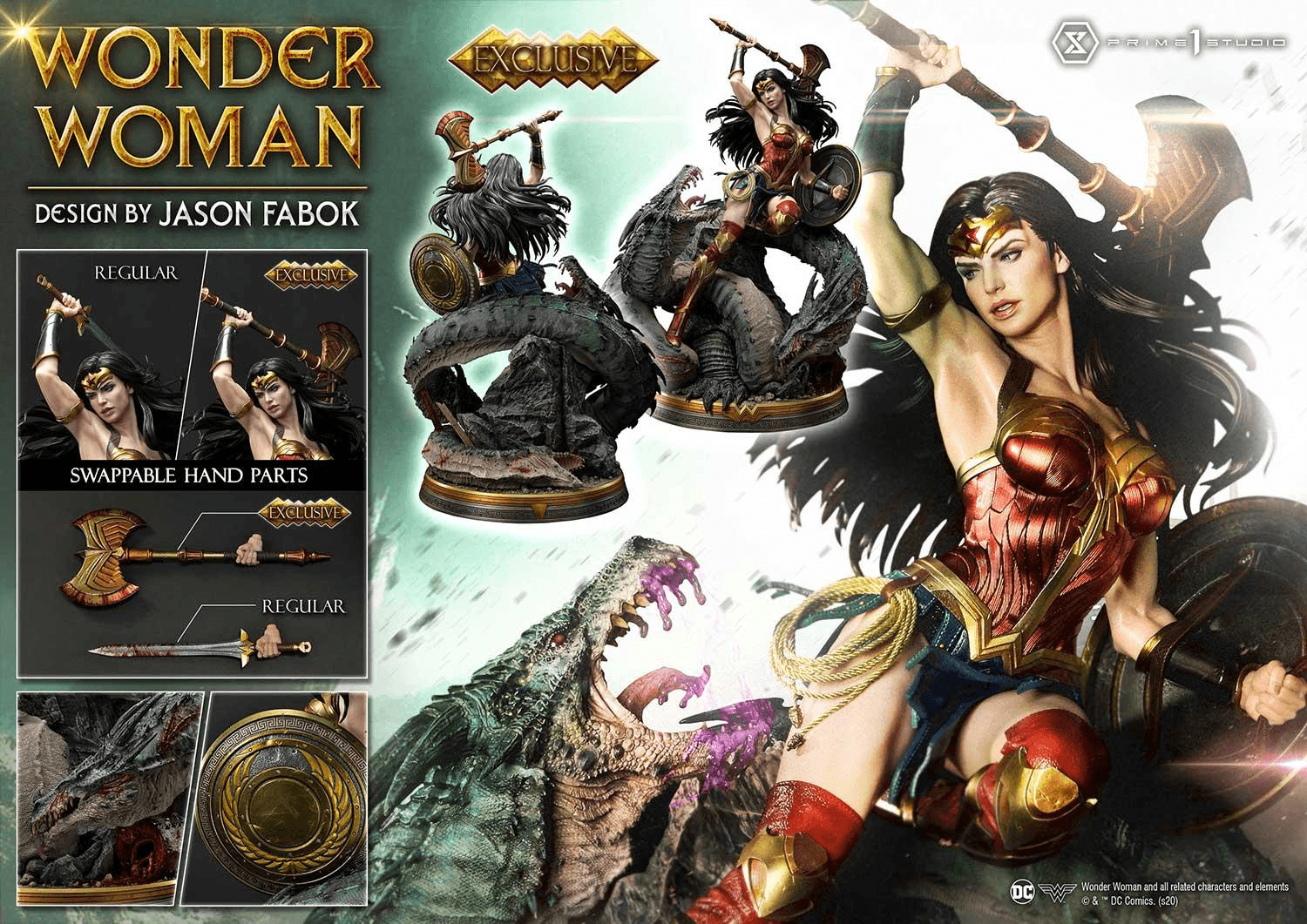 Museum Masterline Wonder Woman (Comics) Wonder Woman versus Hydra (Concept Design By Jason Fabok) EX Bonus Version | 4582535946115