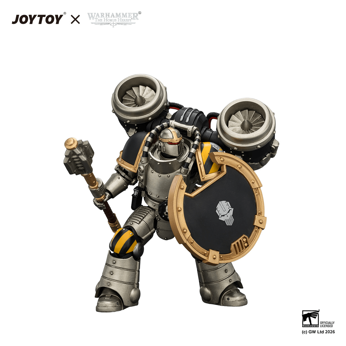 Iron Warriors MkII Assault Sergeant with Disintegrator pistol, Power maul & Combat shield | 6927054404483