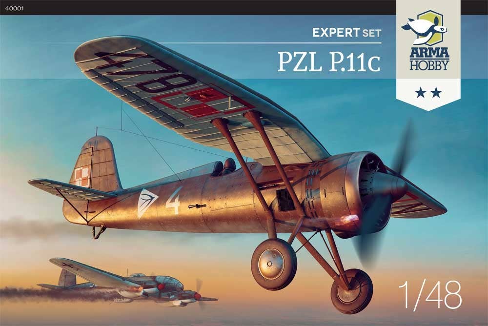 Arma Hobby 1/48 PZL P.11c Aircraft Expert Set | 5902734373236