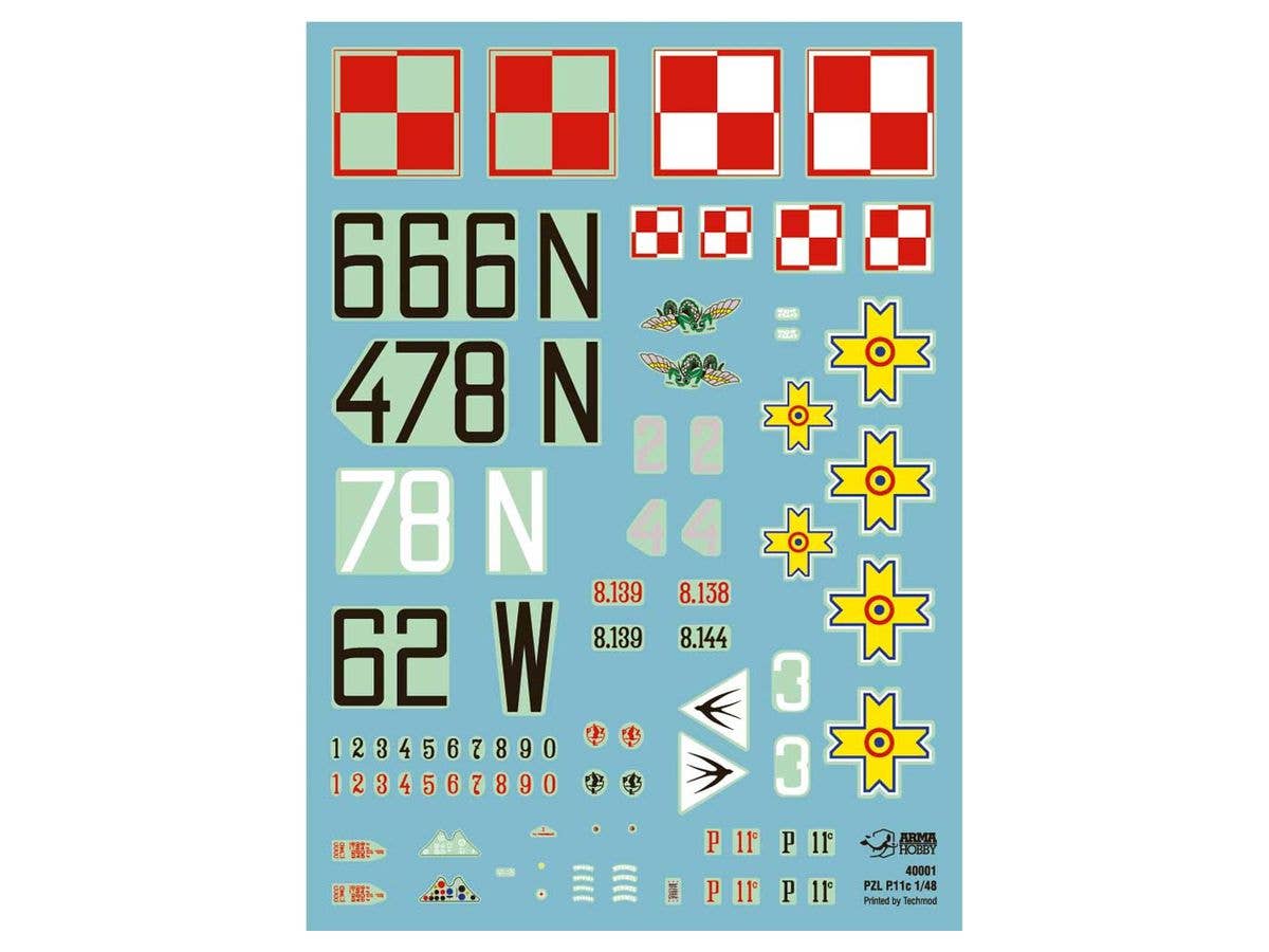 Arma Hobby 1/48 PZL P.11c Aircraft Expert Set | 5902734373236