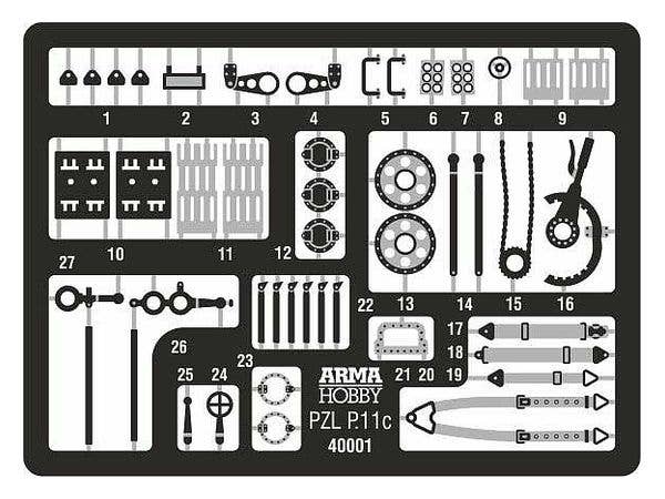 Arma Hobby 1/48 PZL P.11c Aircraft Expert Set | 5902734373236