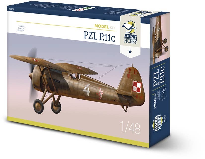 Arma Hobby 1/48 PZL P.11c Fighter Aeroplane Kit | 5902734373298