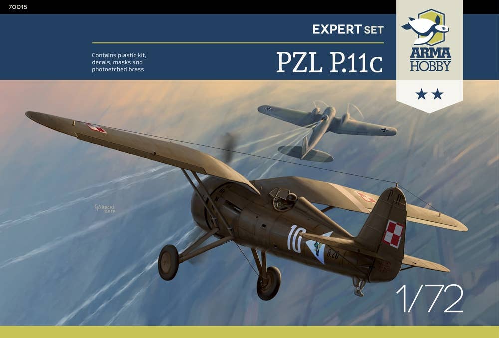 Arma Hobby 1/72 PZL P.11c Expert Set | 5902734373021