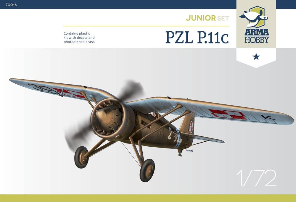 Arma Hobby 1/72 PZL P.11c Junior Set | 5902734373038