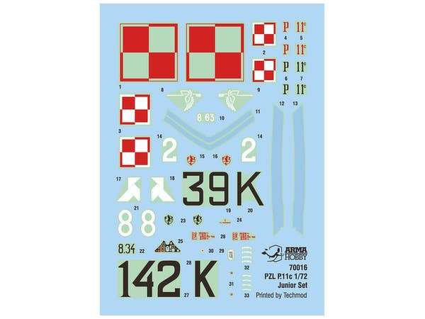 Arma Hobby 1/72 PZL P.11c Junior Set | 5902734373038