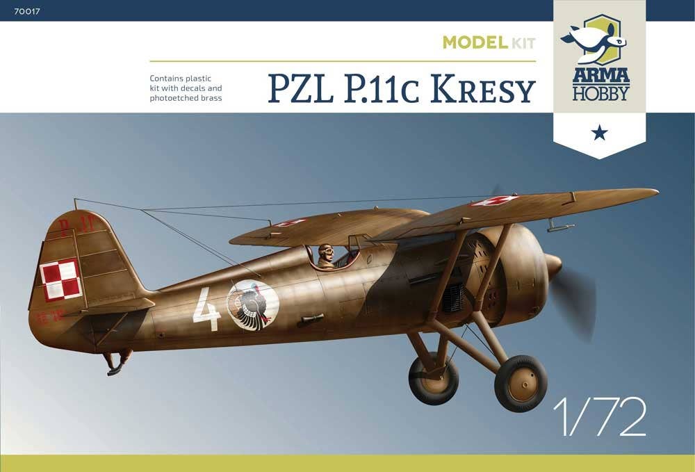 Arma Hobby 1/72 PZL P.11c 'Kresy' Model Kit | 5902734373045