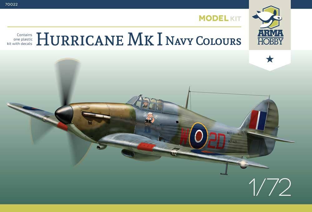 Arma Hobby 1/72 Hurricane Mk I Navy Colours Model Kit | 5902734373106