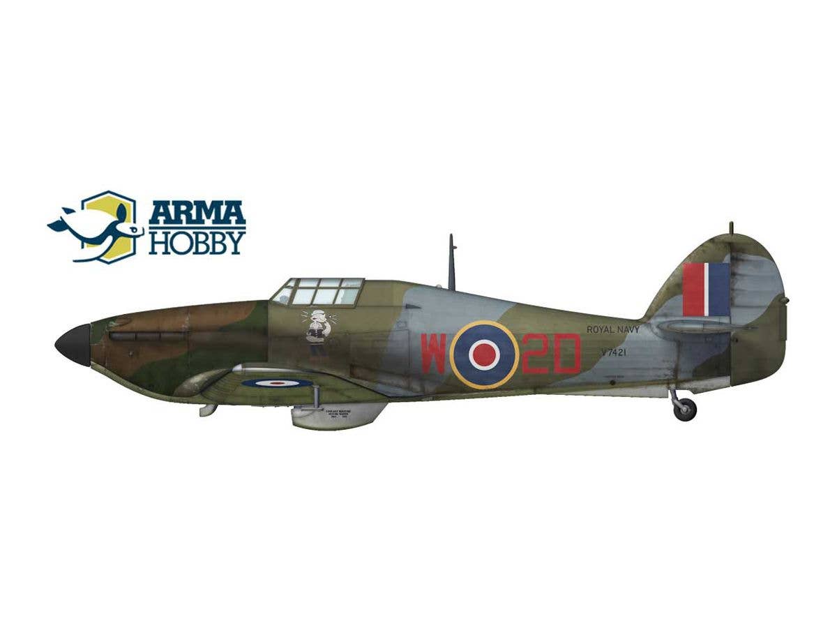 Arma Hobby 1/72 Hurricane Mk I Navy Colours Model Kit | 5902734373106