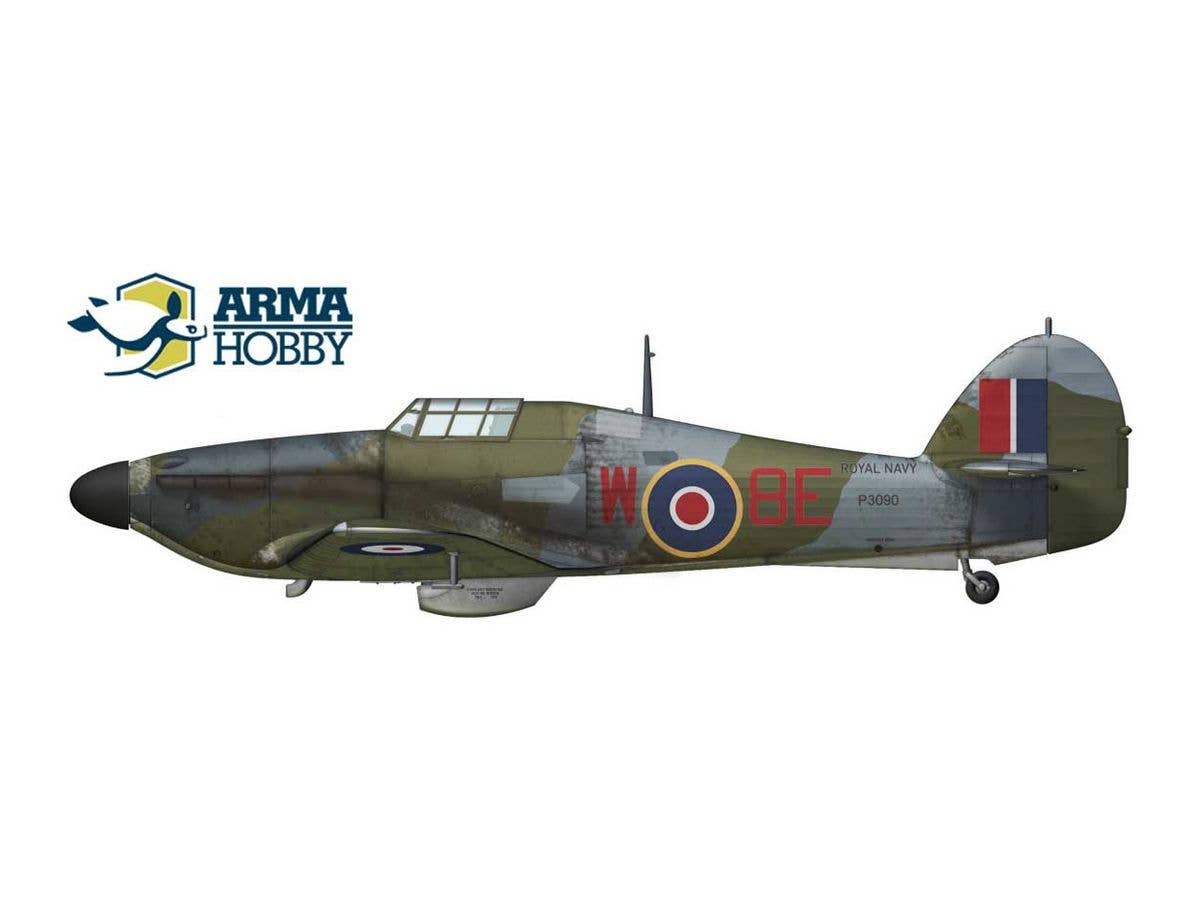 Arma Hobby 1/72 Hurricane Mk I Navy Colours Model Kit | 5902734373106