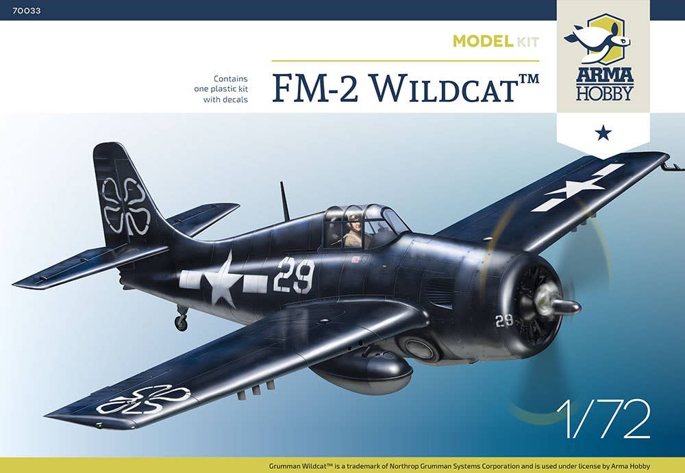 Arma Hobby 1/72 FM-2 Wildcat Model Kit | 5902734373199