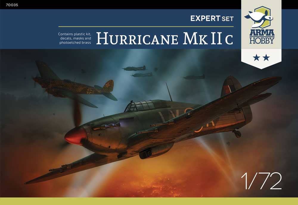 Arma Hobby 1/72 Hawker Hurricane Mk IIc Expert Set | 5902734373144