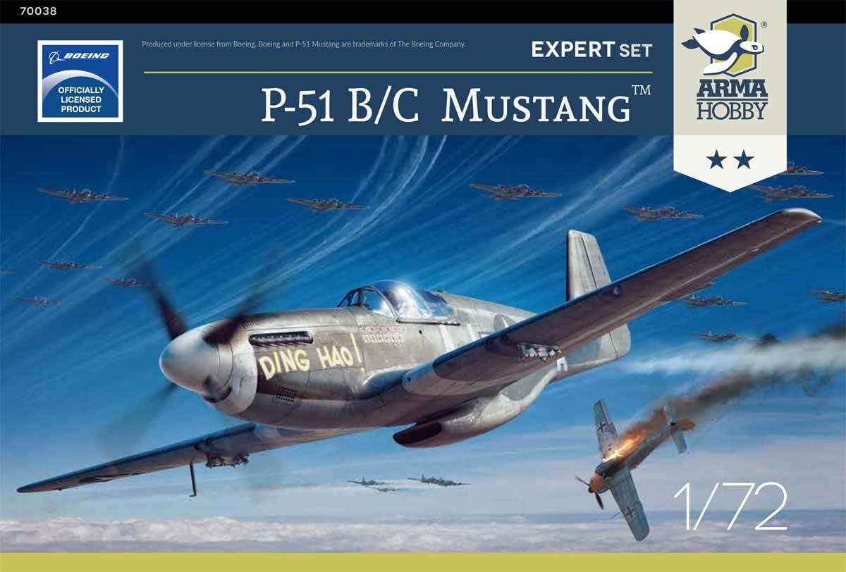 Arma Hobby 1/72 P-51 B/C Mustang Expert Set | 5902734373243