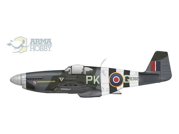 Arma Hobby 1/72 P-51 C Mustang Mk. III Model Kit | 5902734373373