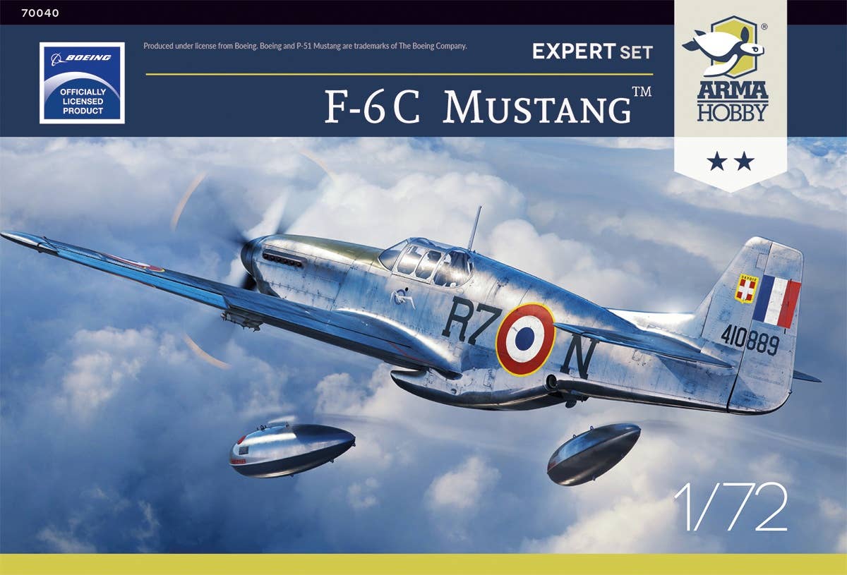Arma Hobby 1/72 F-6C Mustang Expert Set | 5902734373397