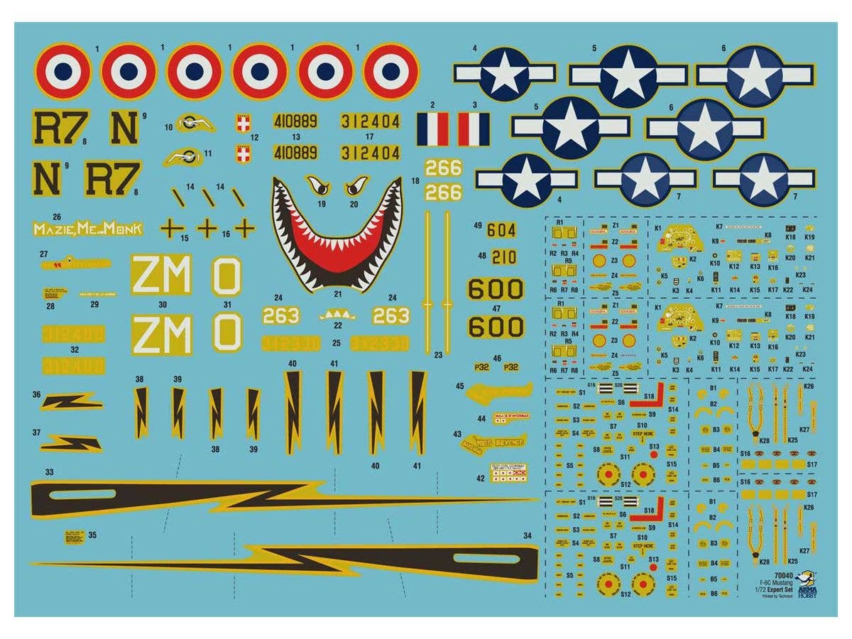 Arma Hobby 1/72 F-6C Mustang Expert Set | 5902734373397