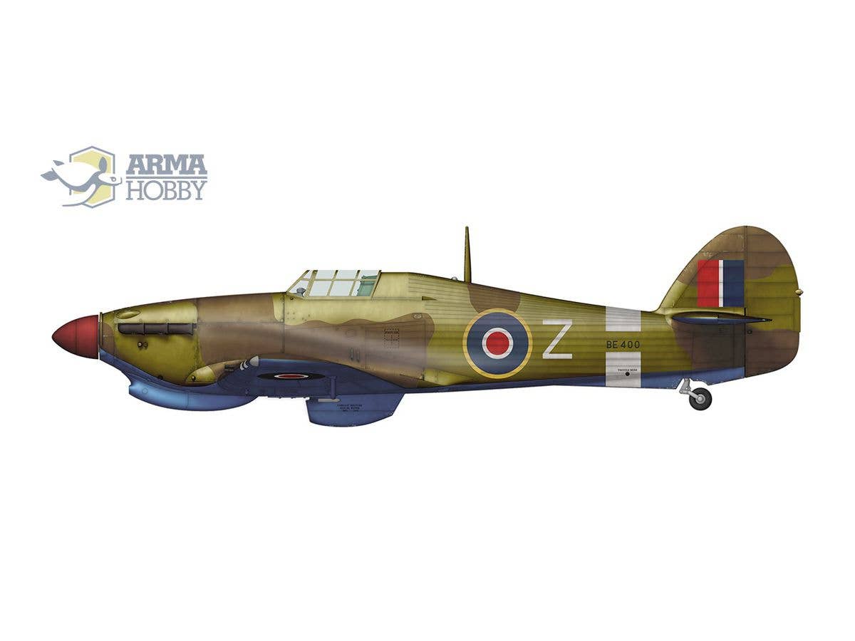 Arma Hobby 1/72 Hurricane Mk II B with Tropical Filter | 5902734373304