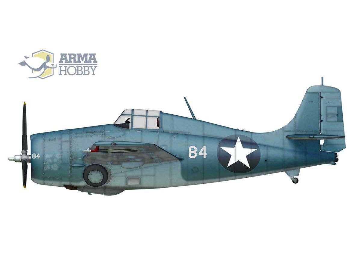 Arma Hobby 1/72 F4F-4 Wildcat Expert Set | 5902734373311