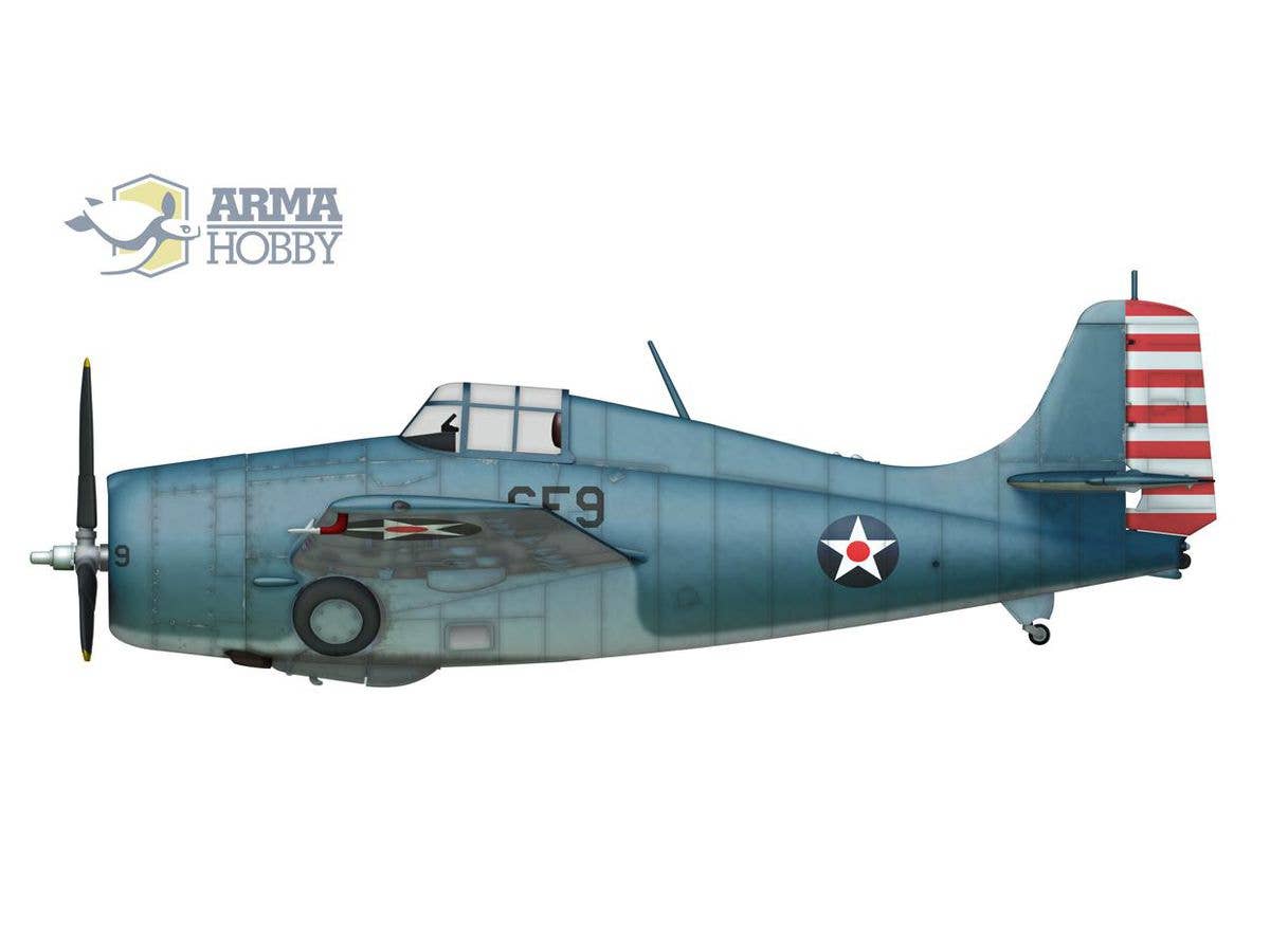 Arma Hobby 1/72 F4F-4 Wildcat Expert Set | 5902734373311