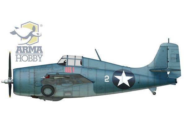 Arma Hobby 1/72 Cactus Air Force Deluxe Set – F4F-4 Wildcat® and P-400/P-39D Airacobra Over Guadalcanal | 5902734373458