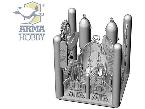 Arma Hobby 1/72 Cactus Air Force Deluxe Set – F4F-4 Wildcat® and P-400/P-39D Airacobra Over Guadalcanal | 5902734373458