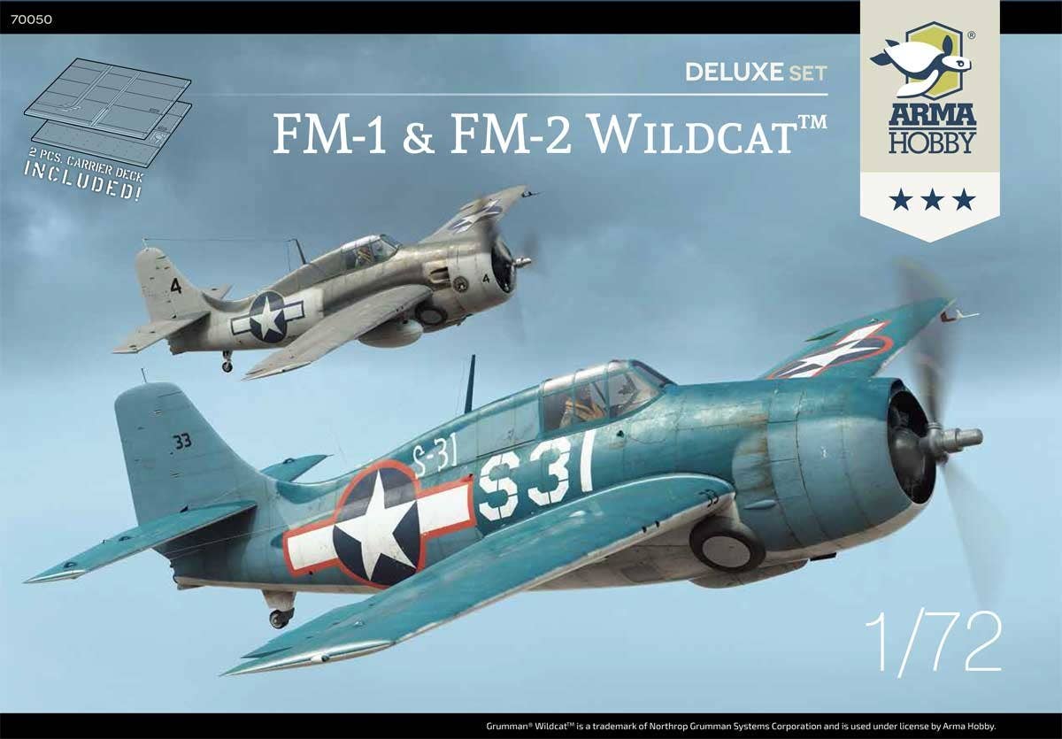 Arma Hobby 1/72 FM-1 & FM-2 Wildcat Deluxe Set | 5902734373342