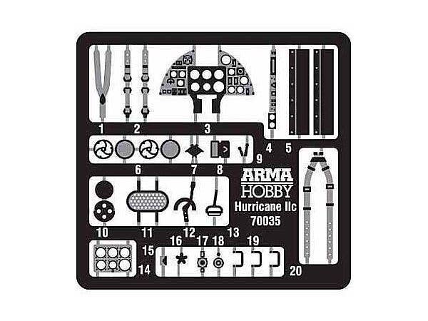 Arma Hobby 1/72 Hurricane Mk II a/b/c Dieppe Deluxe Set | 5902734373410