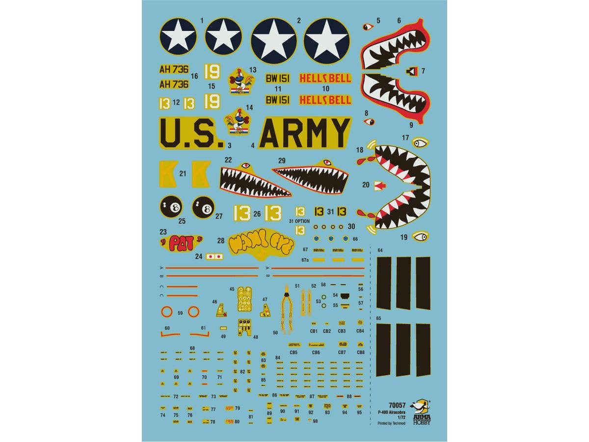 Arma Hobby P-400 Airacobra 1/72 | 5902734373533