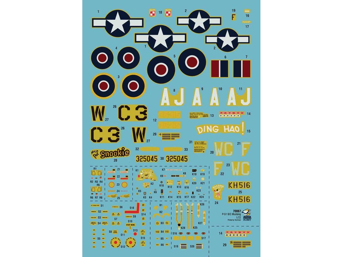 Arma Hobby 1/72 P-51 B/C Mustang™ | 5902734373519
