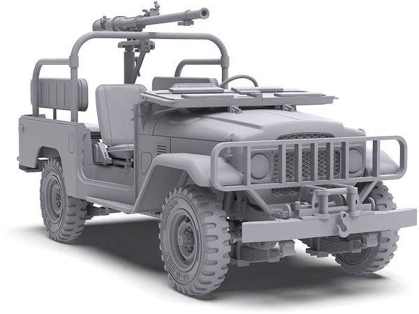AK Interactive 1/35 FJ43 Pickup with SPG-9 Recoilless Gun Plastic Model Kit | 8435568326569
