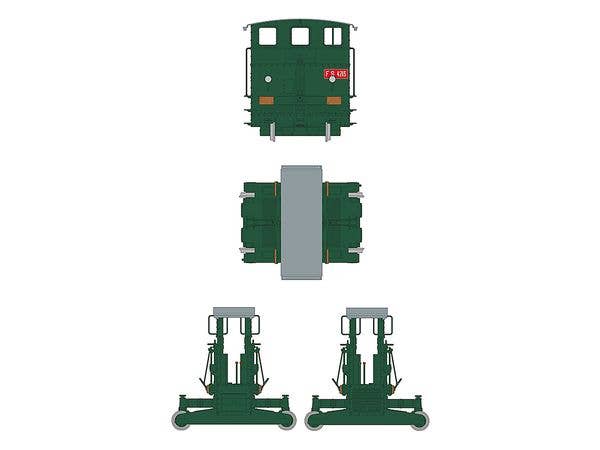 AK Interactive 1/35 Automotore FS 206/207/208 Sogliola Rail Shunter | 8435568314122