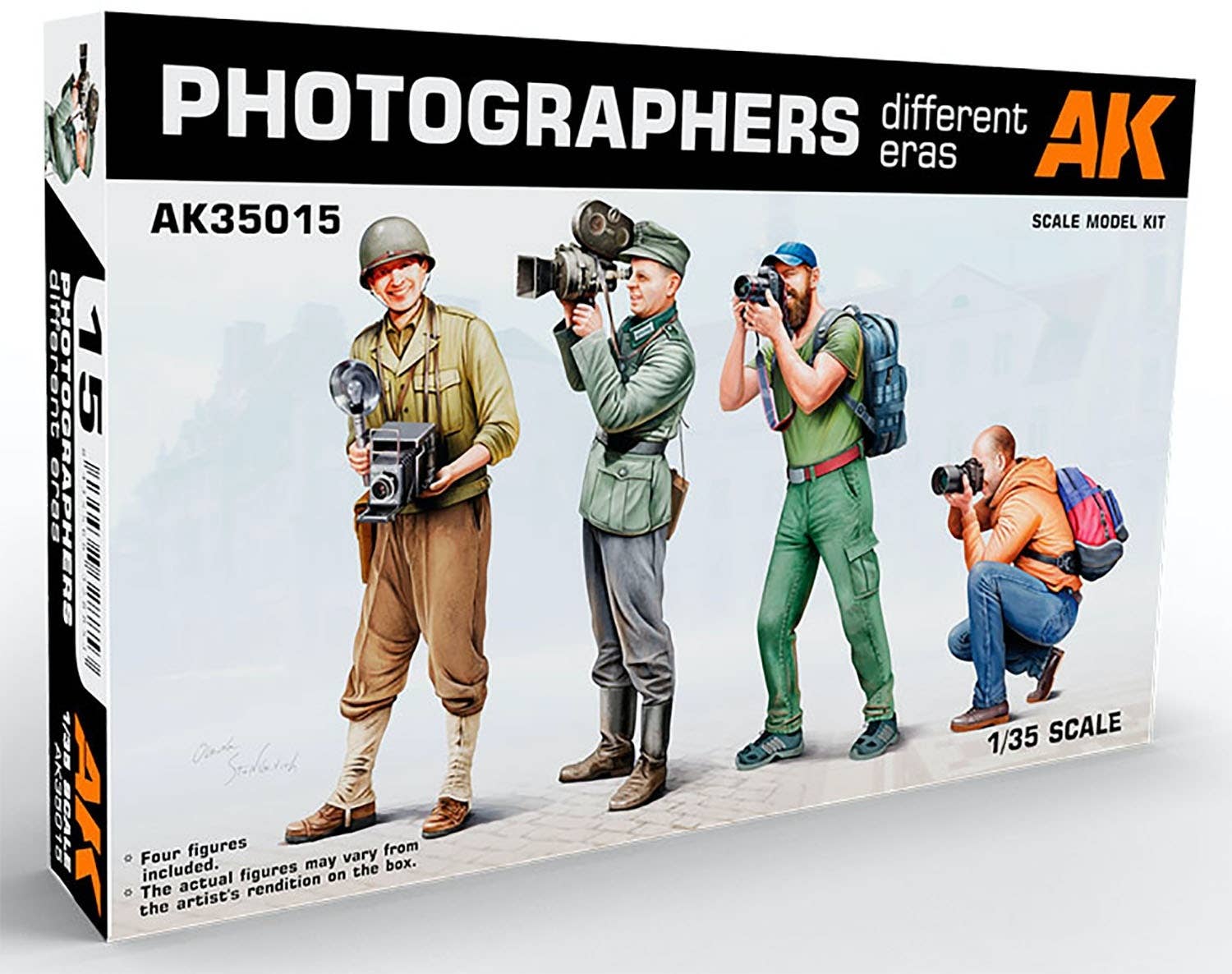 AK Interactive 1/35 Photographers (Different Eras) | 8435568328853