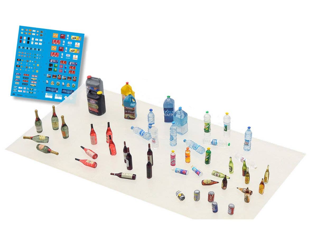 AK Interactive 1/35 Bottles & Cans | 8435568339484