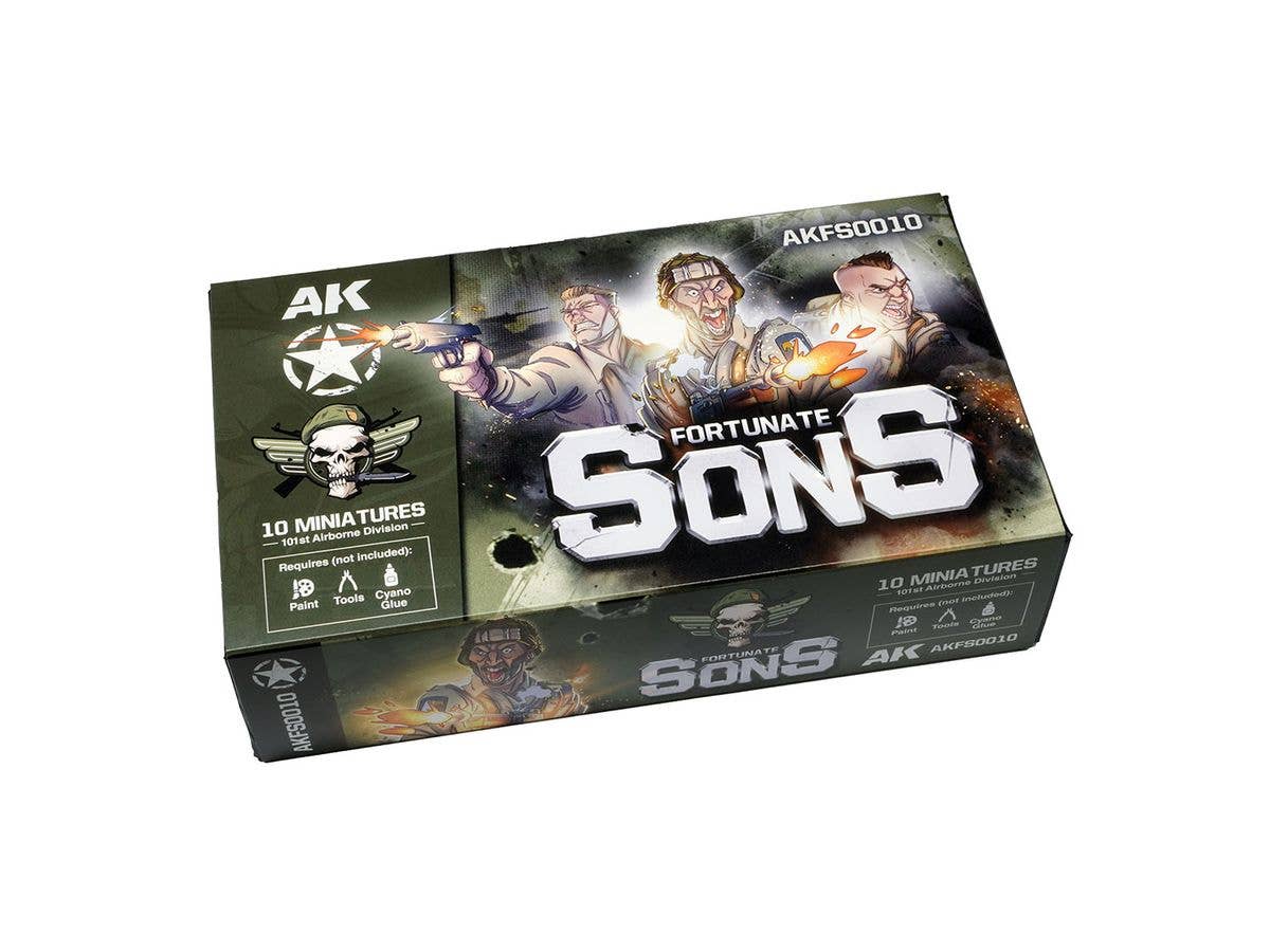 AK Interactive FORTUNATE SONS 101st Airborne Division (10 Miniatures) Figures | 8435568339293