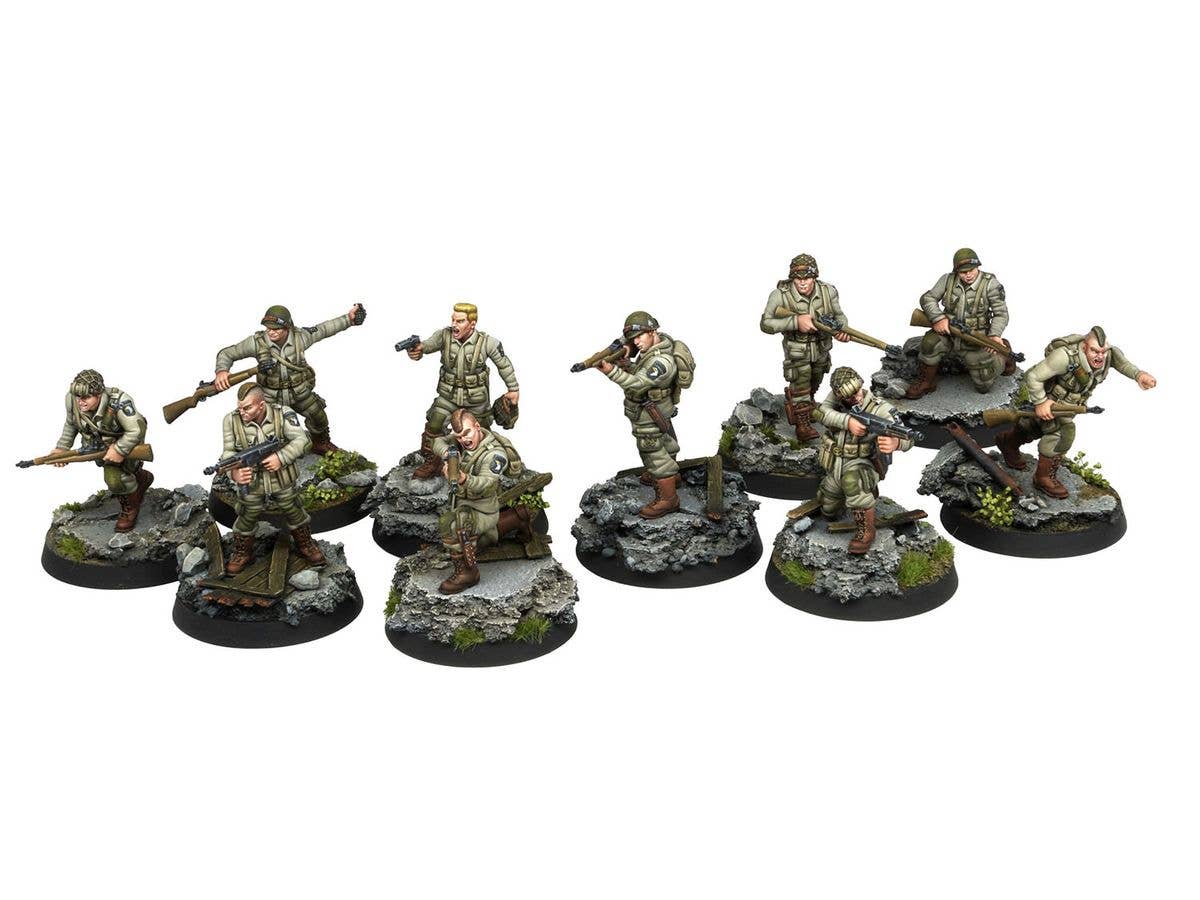 AK Interactive FORTUNATE SONS 101st Airborne Division (10 Miniatures) Figures | 8435568339293