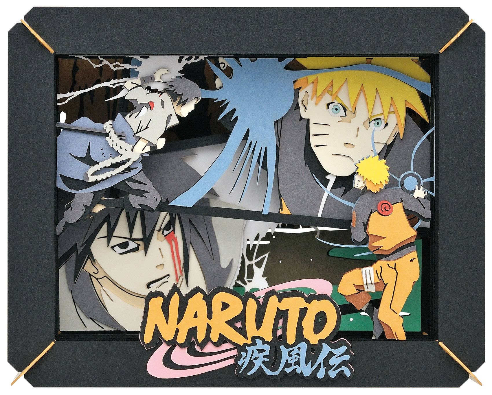 Ensky Paper Theater PT-125 Naruto Shippuden Naruto and Sasuke "Naruto" (Box/6) | 4970381199609