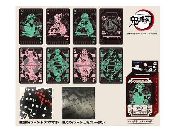 Ensky Playing Cards Demon Slayer: Kimetsu No Yaiba Black Playing Cards 'Demon Slayer' | 4970381469276
